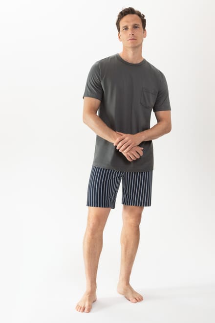 Pyjama kort Serie Portimo Soft Grey