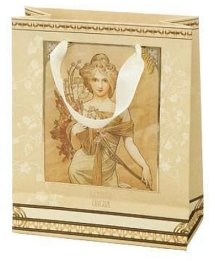 Goebel - Alphonse Mucha| Geschenktasje Lente | Papier - 19cm - 12 stuks