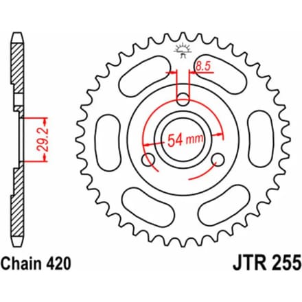 Standaard Stalen Motor Tandenwiel JT Sprockets 420