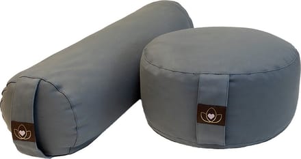 Pakket bolster en meditatiekussen - antraciet