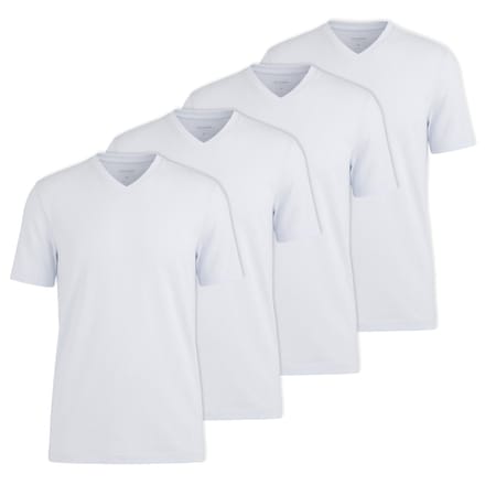 OLYMP T-shirt 4 Pack V Neck T-Shirt Verpakking van 4