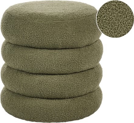 SUMPTER - Poef - Groen - Bouclé