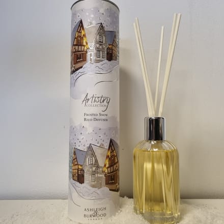 Ashleigh & Burwood - Frosted Snow - Geurstokjes - Artistry Collection - Reed Diffuser - Winter - Kerst