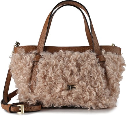 abro handtas schoudertas Latxa / Delia COSMO Mini Handbag Natural bruine