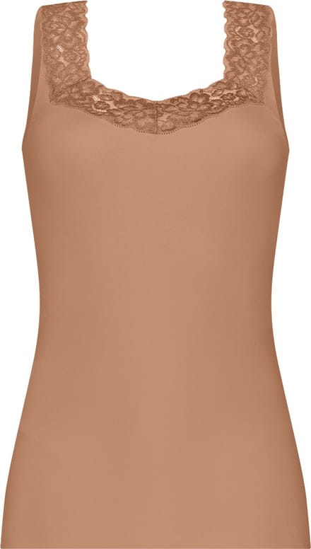 Ten Cate Secrets singlet met kant hazelnut voor Dames | Maat M
