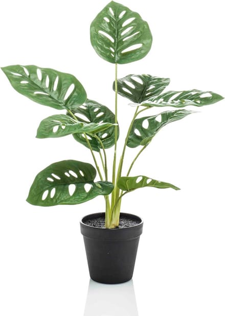 Emerald - Kunstplant in pot Monstera Monkey 43cm - Kunstplant voor binnen