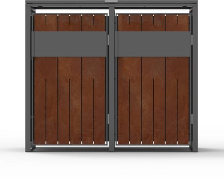 TuinChamp Container berging roest 2 containers - Kliko ombouw