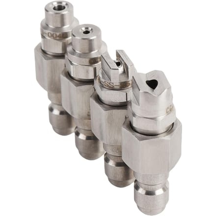 4-weg Hogedrukreiniger Nozzle 1 4 Inch Snelkoppeling 4GPM J-Stang Slang Nozzle voor Soft Wash Systeem gray