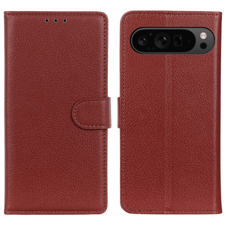 CaseBody Google Pixel 9 / Pixel 9 Pro Bookcase Hoesje Bruin