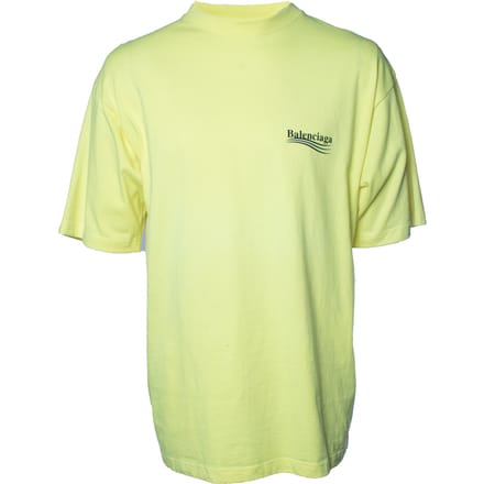 Balenciaga, gele t-shirt met logo
