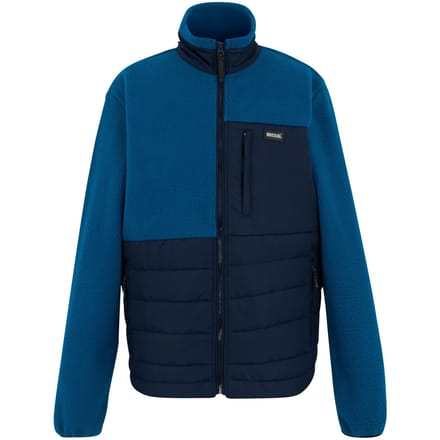 Regatta Heren Frankie Borg Full Zip Hybride Jas (Marine/Snorkelblauw)