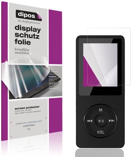 dipos – 4x Beschermfolie geschikt voor HOMTRAK T6 | Krasbestendige & heldere Screenprotector Ultra-Thin