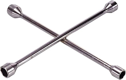 Kruissleutel 17-19-21-23 mm, geschikt voor auto en fiets