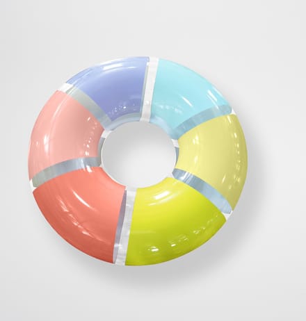 Sunnylife - Pool Floats Zwemband Rainbow Gloss - PVC - Multicolor -
