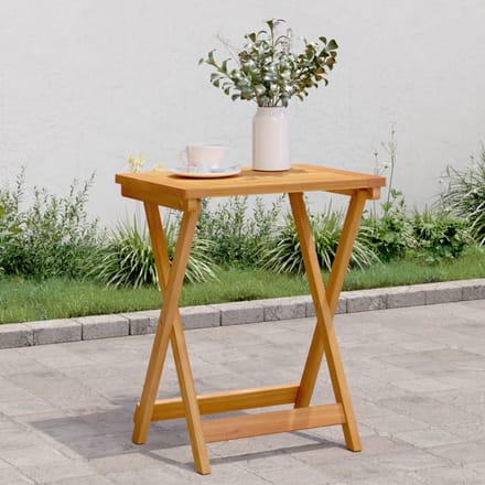vidaXL - Tuintafel - inklapbaar - 50x36x60 - cm - massief - acaciahout