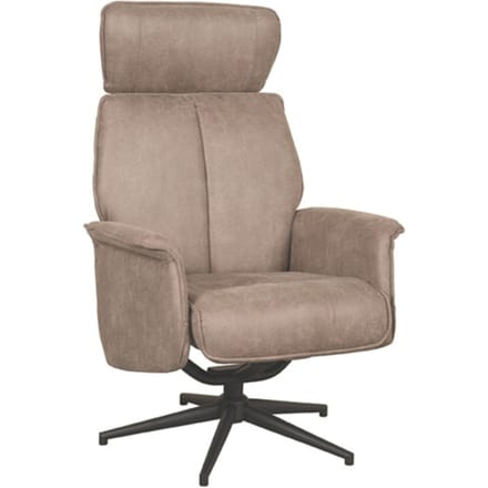LABEL51 Verdal Fauteuil - Bruin - Stof - Excl. Hocker - - - Met Armleuning