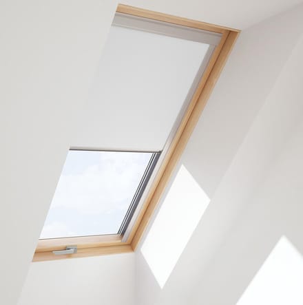 CONTRIO Verduisterend Rolgordijn passend op VELUX dakraam C04, Wit