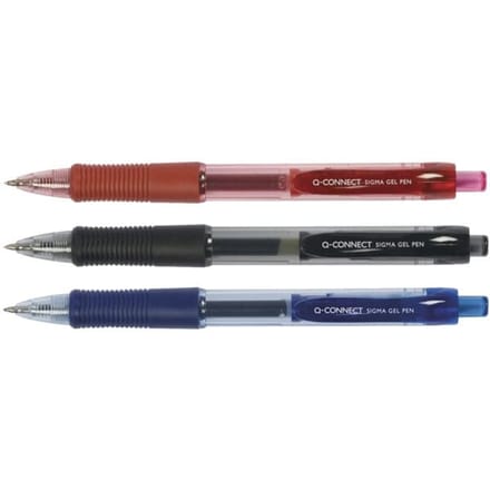 Q-Connect Sigma Gel Gelpen 0.5mm Zwart