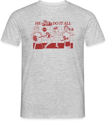 Barbie Design Spreuk He Ken Do It All T-Shirt Heren