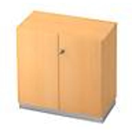 Archiefkast, 2 ordnerhoogten, B 800 x D 420 mm, beukenpatroon
