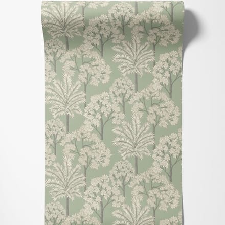 Dutch Wallcoverings - Arcadia- Palm Forest groen - A71308