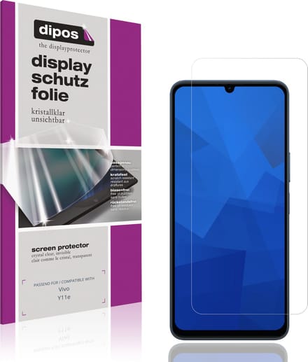 dipos – 4x Beschermfolie geschikt voor Vivo Y11e | Krasbestendige & heldere Screenprotector Ultra-Thin