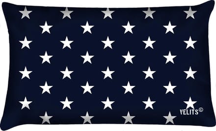Sierkussen - Buitenkussen Hollands Glorie Waterafstotend Bootkussen Starry Night - Wit En Blauw - 60 Cm X 40 Cm