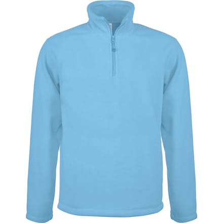 Fleecevest 'Enzo' met ritskraag merk Kariban maat S Sky Blue