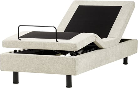 CASTELLAN - Bed zonder hoofdbord - Beige - 80 x 200 cm - Polyester