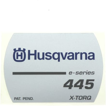 Husqvarna 445e starterkap sticker