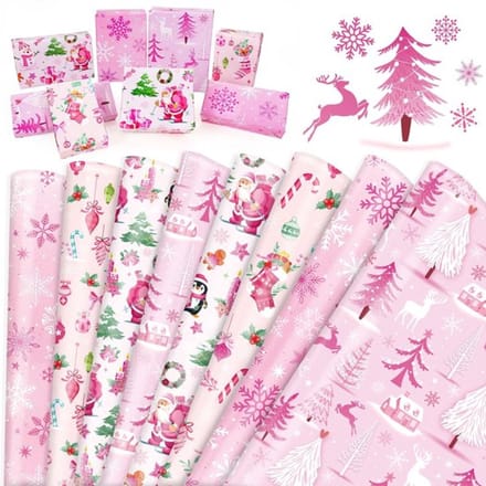 Allecto - Kerstinpakpapier - Cadeaupapier - Ideaal voor feestdagen
