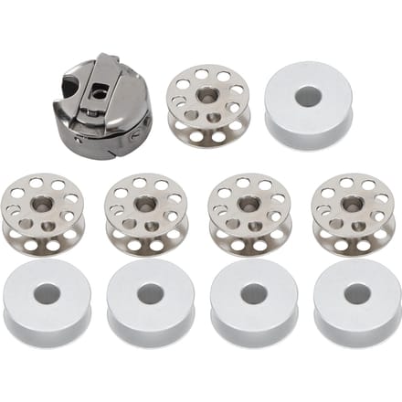 10 Stuks Spoel Spoelhuis Metalen Spoel Transportvoet Industriële Naaimachine Accessoires white