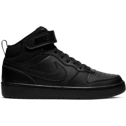 Nike - Court Borough Mid (GS) - Zwarte Sneakers-36,5