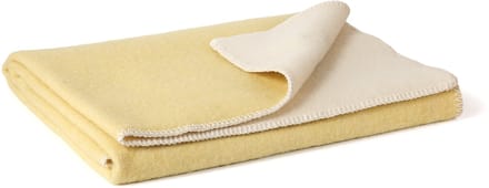 MoST-Dekens - 100% Wollen ledikant dekentje Lemon - 100 x 140 cm - geel