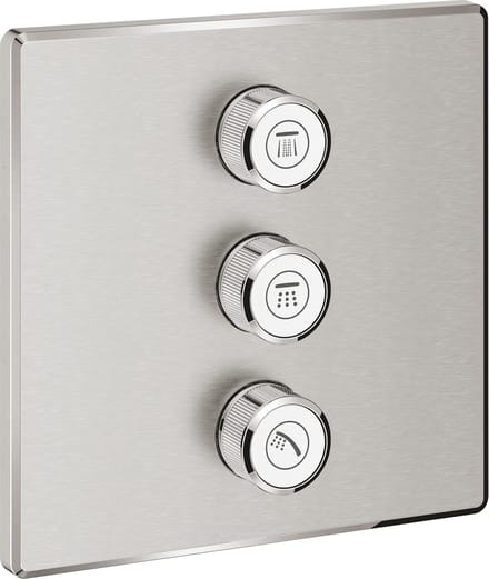 GROHE Grohtherm SmartControl Douchethermostaat drievoudig - Roestvrijstalen look - 29127DC0