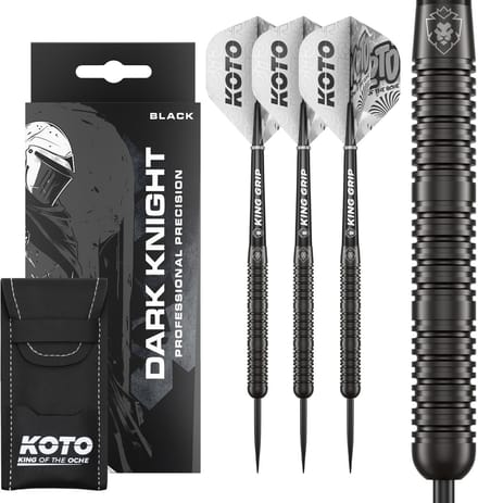 KOTO - Dark Knight - 22 G - Zwart - Dartpijlen - 80% Tungsten