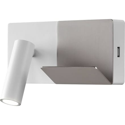 LEDS-C4 E-Lamp mini LED wandlamp wit/grijs