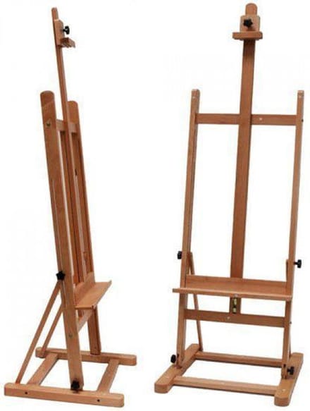 Schildersezel-enzo Schildersezel met H-voet - Atelierezel van beukenhout
