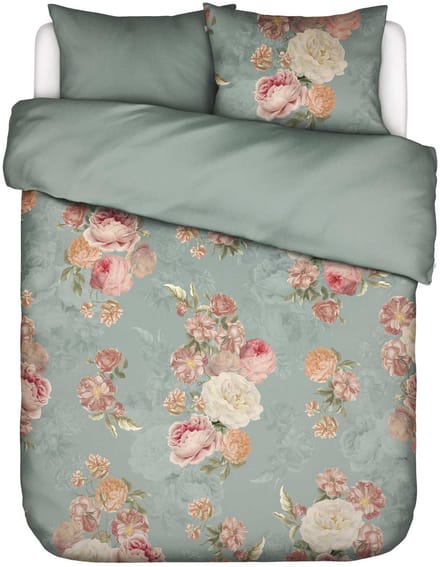 Essenza Orianna Dekbedovertrek Dusty teal - Lits-Jumeaux - 240x200/220 cm