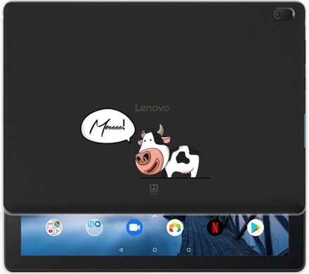 Lenovo Tab E10 Tablet Back Cover Cow