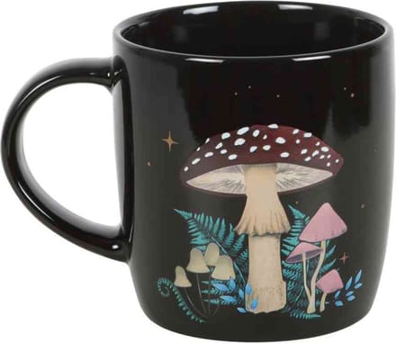 Something Different - Forest Mushroom Mok/beker met Bospaddenstoelen - Dark Forest Bospaddenstoel Mok - Multicolours - 340ml