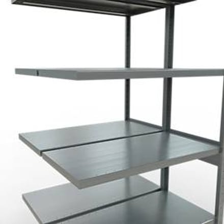 SCHULTE Lagertechnik - Dubbel legbordstelling. Type 250 kg - 2500x1000x2x500 mm, 12 legborden
