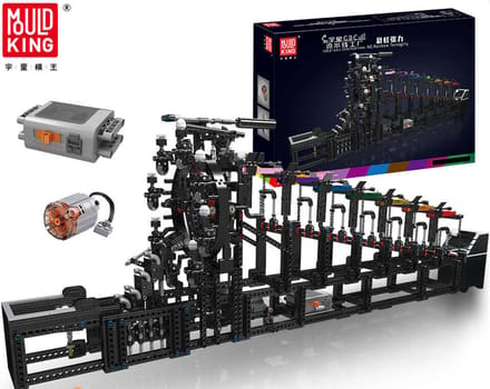 Mould King - 26006 - MOC-25851 Gemotoriseerde Regenboog Stepper Bal Rolling Machine