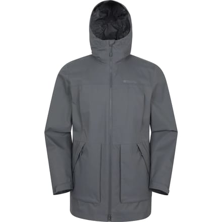 Mountain Warehouse Heren Harbour Waterdichte Jas (Grijs)