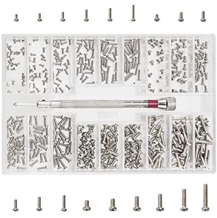 500 Stuks Micro Schroef Set - Roestvrijstalen Kleine Schroeven voor Horloges en Computers