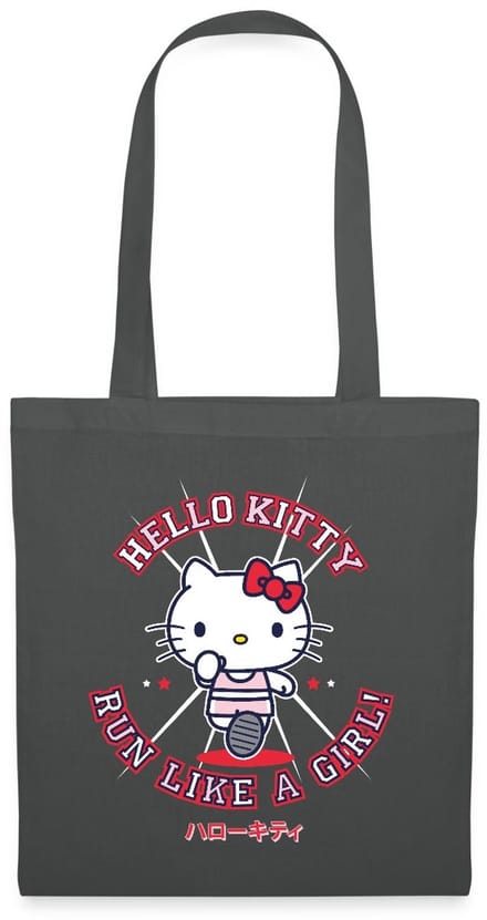 Hello Kitty Run Like A Girl Tas Van Stof Schoudertas