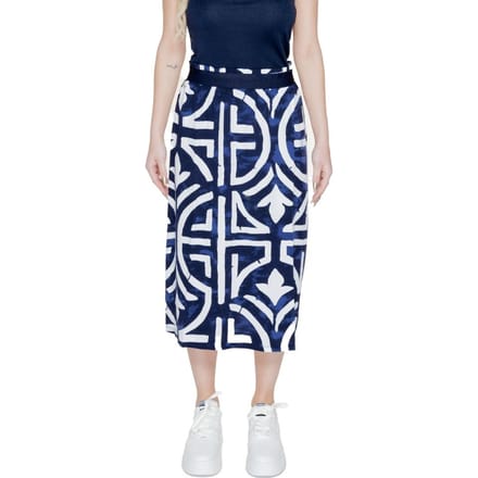 Midi Rok Geometrische Print