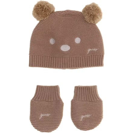 Bobbelmuts met pompon voor babyjongen Guess