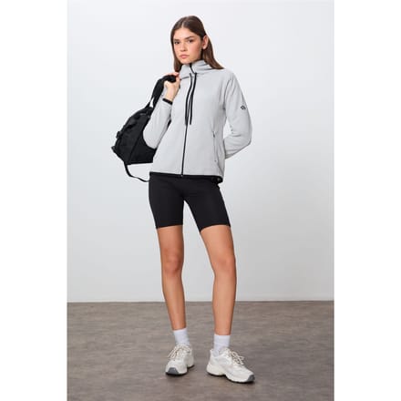 Dames Pluche Zip-up Hoodie