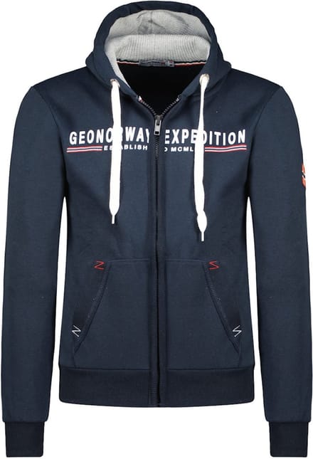 Gasille Vest Met Capuchon En Rits Blauw Geographical Norway - M